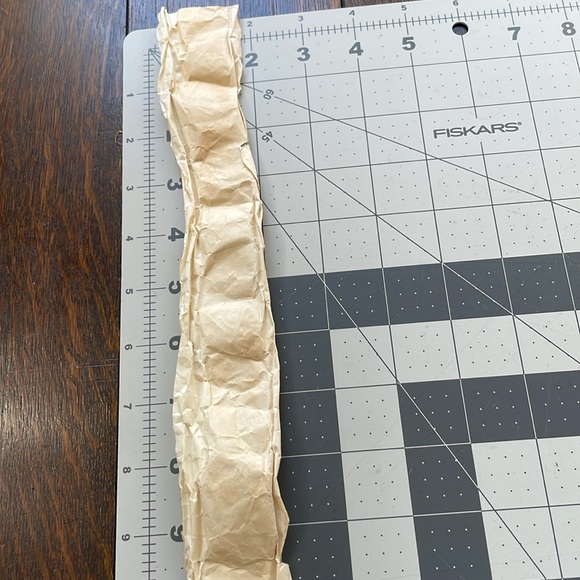 Copper beaded trim, gold/copper colored leaf motif, 18" (plus 10") - Picture 11 of 13